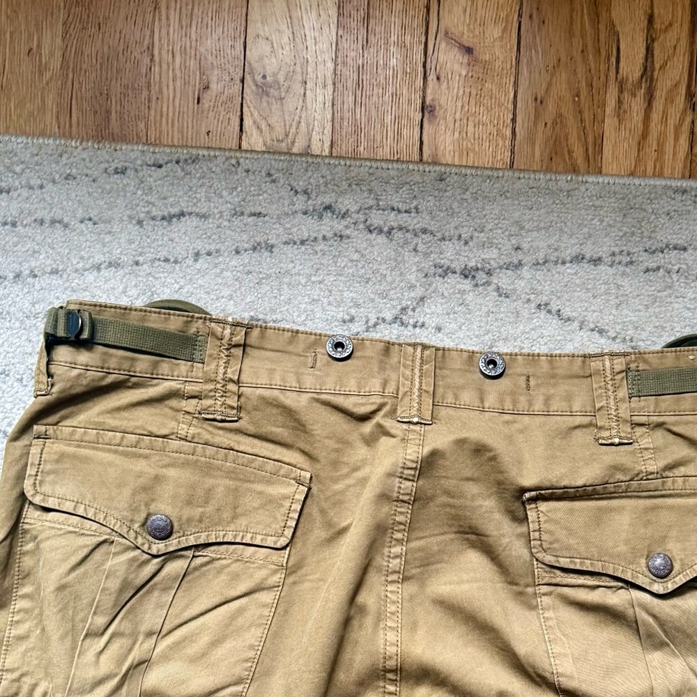 RRL Double RL Tan, utility style. 8 pocket cargo Pants 34/34 - Picture 11 of 16
